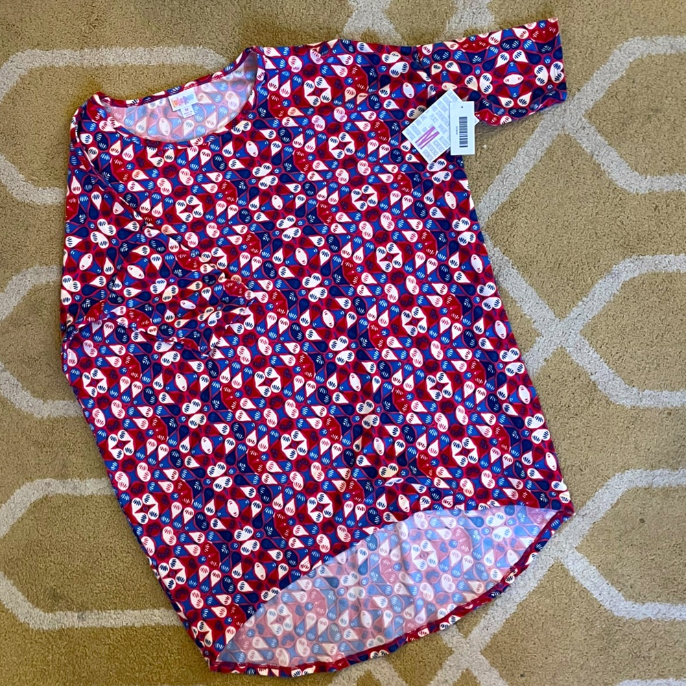 NWT - Americana Fireworks LuLaRoe Irma Tunic